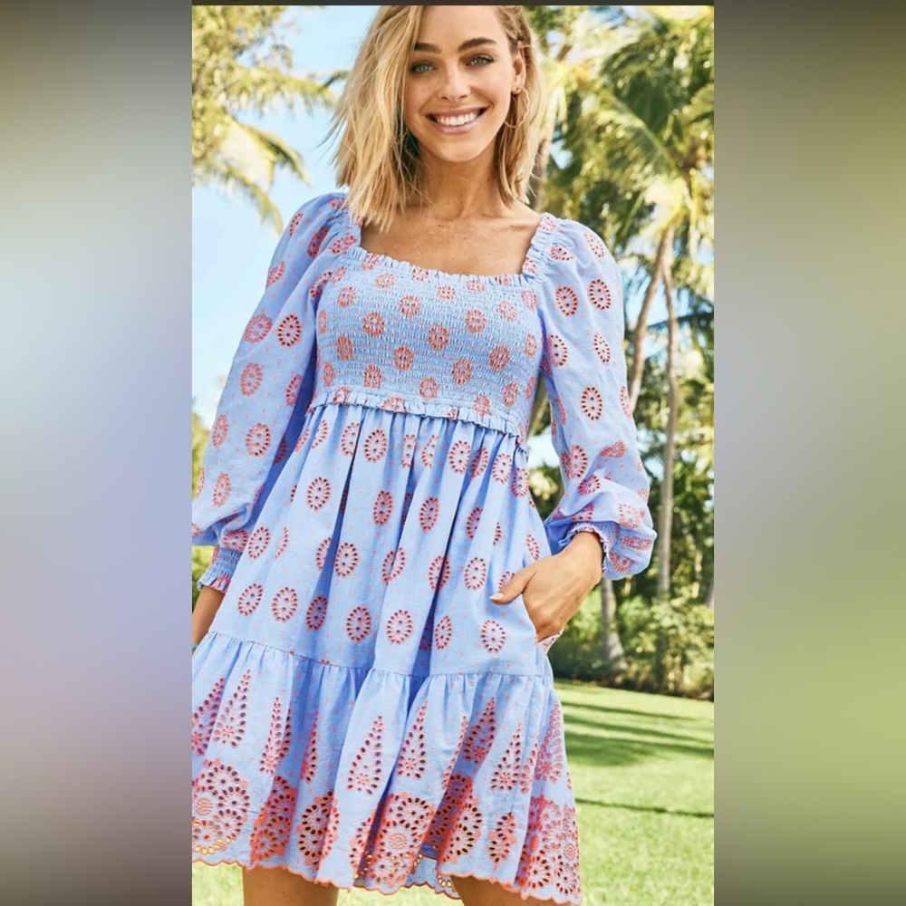 Lilly Pulitzer Blue and Pink Dress